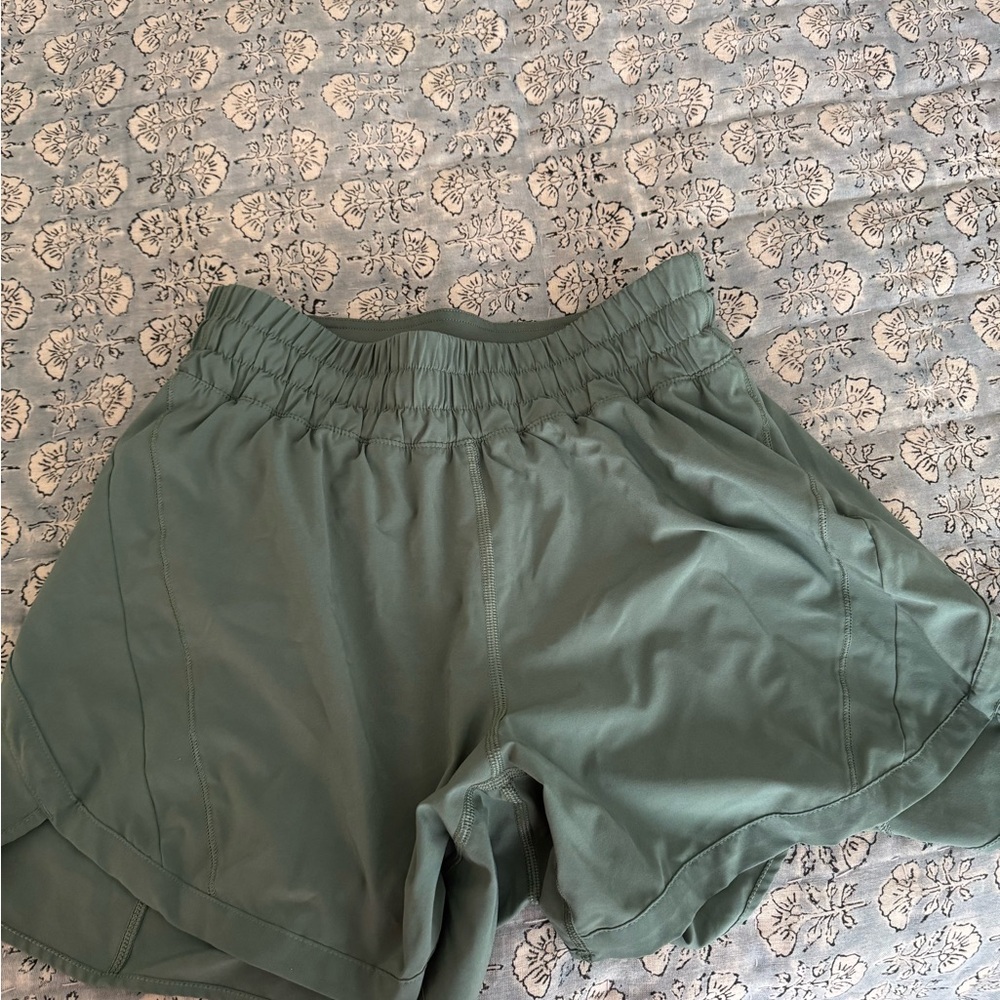lululemon athletica Track That 5inch Shorts Sage Green